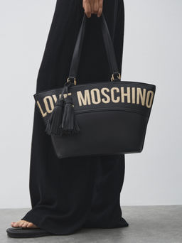 Женский тоут LOVE MOSCHINO ITEM CABAS Артикул 4461658, черный  фото 5