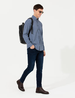 Mavi Slim Fit Uzun Kollu G_mlek