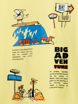 ACOOLA / Футболка детская для мальчиков Buru бледно-желтый  фото 4