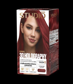 Студио Профешнл 3D Holography 2025 Крем-Краска д/в 6.5 Рубиново-красный (50/50/15мл).6 /459291