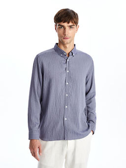 Slim Fit Uzun Kollu Oxford Erkek G?mlek