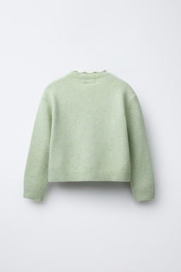 FLORAL CROCHET KNIT SWEATER - Zara фото 2