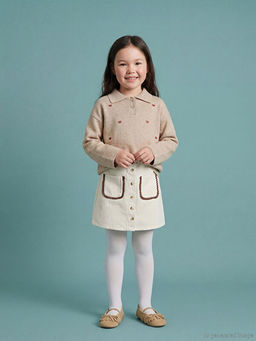 Dantel Detayl? K?z ?ocuk ?ort Etek