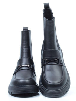 01-5251-1 BLACK Ботинки демисезонные (искусственная кожа, байка) - No name фото 31