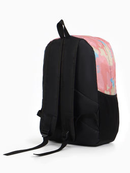 Рюкзак школьный на молнии, с карманами, с принтом, размер 30?13?42 см, тёмно-синий/чёрный