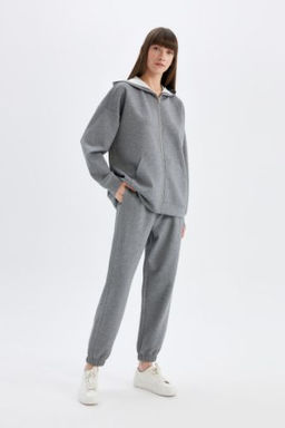 Standart Fit Jogger Esofman Alt? Beli Pacas? Lastikli Cepli Skuba Dalg?c