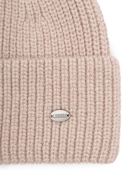 Шапка жен. пух енот+шерсть+виск LB-N88070 dirty pink