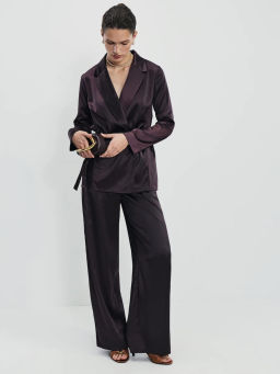 Атласные широкие брюки / Zarina