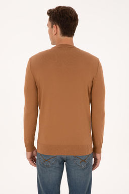 Erkek Camel Basic Triko H_rka