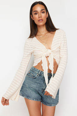 Mavi Yuksek Bel Mini Denim Sort TWOSS24SR00174