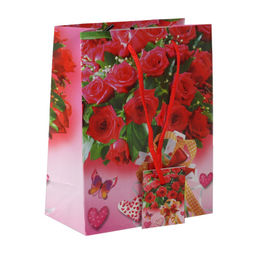 Цена за 12 шт. Пакет подарочный 12x15х6 Цветы / 112-15 /уп 12/2400/ микс - ГалеонТрейд фото 3