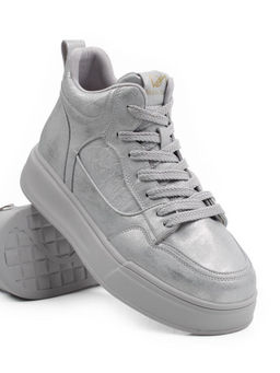 01-A324-6B GRAY/LT. BLUE Ботинки демисезонные женские (натуральная кожа)