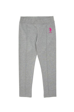 Серые меланжевые колготки для девочек Неожиданная скидка в корзине - U.s. polo assn фото 2