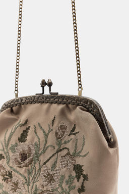 FLORAL EMBROIDERED BAG - Zara фото 3