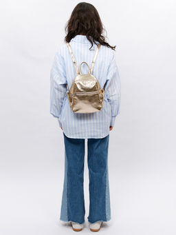 LACCOMA рюкзак Жизель-золотистый эко кожа хлопок