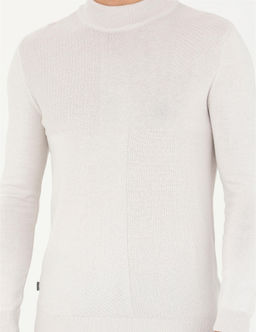 Ta_ Slim Fit Yar_m Bal_k__ Yaka Triko Kazak - Pierre cardin фото 6