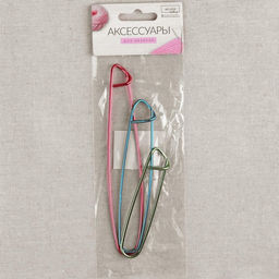 Цена за 3 шт. Набор вспомогательных булавок для вязания, 3 шт., 9/11.5/15 см, МИКС