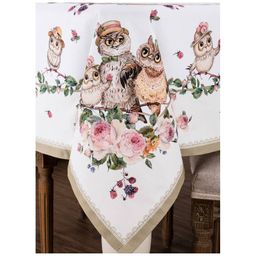 СКАТЕРТЬ ВИНТАЖ. СОВУШКИ 140Х180 ,КРЕМОВЫЙ, 100 - Lefard фото 3