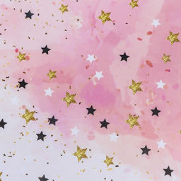 Цена за 10 шт. Бумага упаковочная, глянцевая Звезды, 69 х100 см - UPAK LAND фото 3