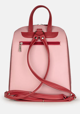 Рюкзак Модель №1528 | кожзам | гладкий | красный розовый | Р831-9 | 32592 - L-craft фото 3