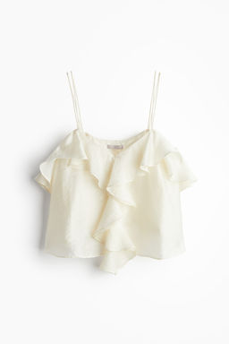 Top de volantes con tirantes espagueti - H&m фото 5