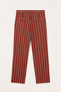 LIMITED EDITION STRIPED RELAXED FIT TROUSERS - Zara фото 6