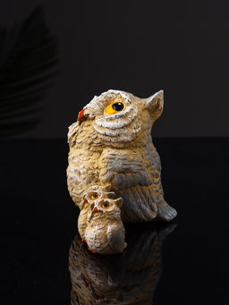 Фигурка полистоун «Сова и три совёнка», 8.3×12.5×6.5 см