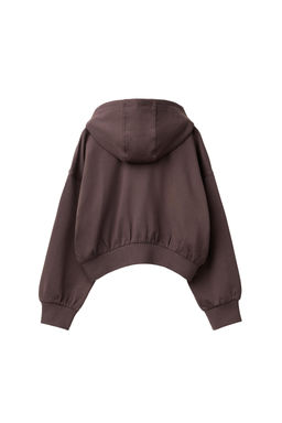 SUDADERA CAPUCHA TEXRO RELIEVE / Marr?n - Zara фото 9