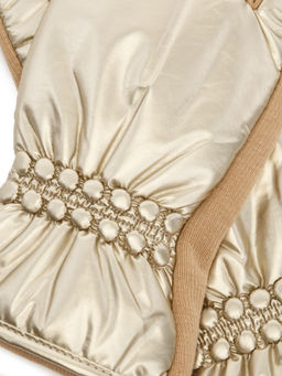Перчатки жен Labbra LB-PH-82 gold/cream  фото 3