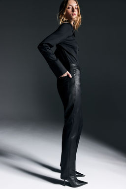 Slim Straight High Jeans - H&m фото 4