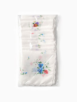 Платки носовые женские Экономь и Я. Полянка 30?30 см, набор 12 шт., рис. МИКС