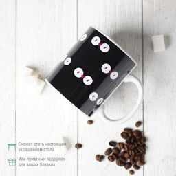 Кружка-хамелеон керамическая Доляна Совы, 350 мл  фото 5