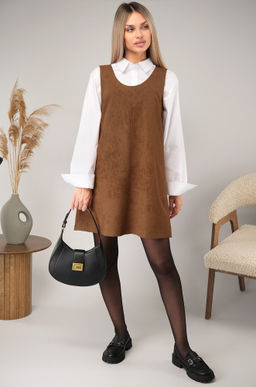 Женское офисное платье - сарафан Happyfox