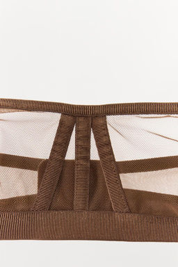 MESH BANDEAU BRALETTE - Zara фото 7