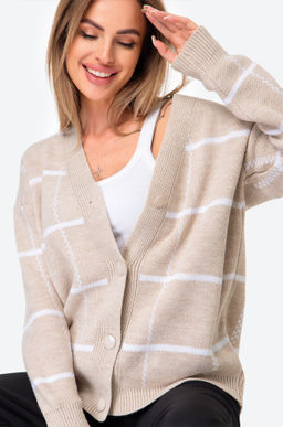 Женский удлиненный кардиган оверсайз на пуговицах Happy Fox