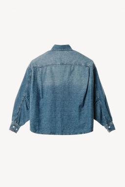 CAMISA DENIM BOXY FIT BORDADO WILLY CHAVARRIA X ZARA / Azul medio  фото 3