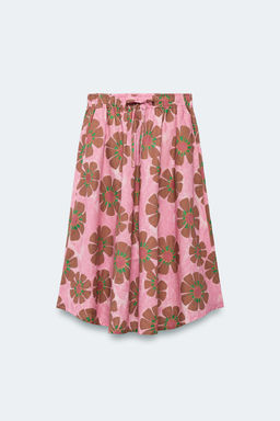 FALDA MIDI FLORES CON LINO LIMITED EDITION / Estampado - Zara фото 6