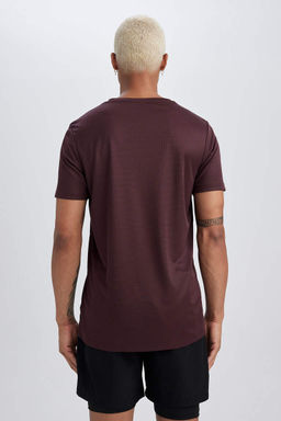 DeFactoFit Спортивная футболка узкого кроя с круглым вырезом и короткими рукавами с принтом  фото 9