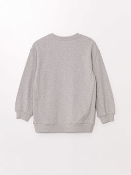 Bisiklet Yaka Stitch Bask?l? K?z ?ocuk Sweatshirt - Waikiki фото 3