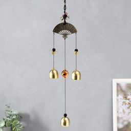 Музыка ветра «Веер», 3 колокольчика, 27.5 см