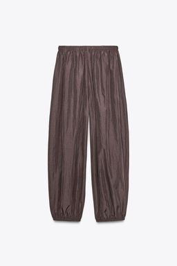 NYLON BALLOON TROUSERS - Zara фото 7