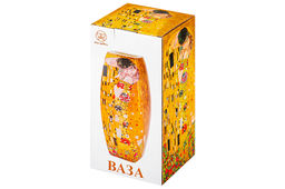 Ваза 2 л 11,5*11,5*25 см "Поцелуй" квадрат, NEW BONE CHINA