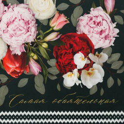 Фартук «Этель» Flowers, 60×70 см, 100% хлопок, саржа 190 г/м²