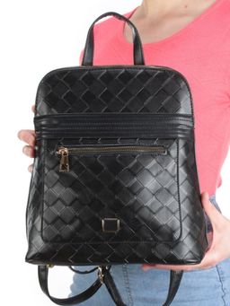 L22441 BLACK Сумка-рюкзак (искусственная кожа)
