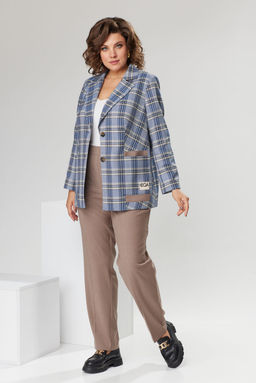 Костюм Romanovich Style 2-2566 голубой/кэмел фото 5