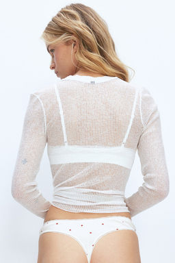 Pack de 2 bragas Thong en pointelle - H&m фото 3