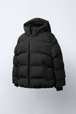 WATER-REPELLENT QUILTED COAT WITH LABEL - Zara фото 2