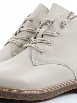 01-XKL24-056R BEIGE Ботинки демисезонные женские (натуральная кожа, байка) - Алиса фото 2