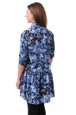 Рубашка штапель огурцы - Марлен фото 3