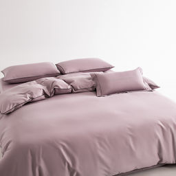 Комплект постельного белья Однотонный Сатин Элитный на резинке OCER008 180*200*30;160*200*30;140*200*30 Евро 4 Наволочки